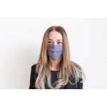 Textilomanie Rúško bavlnené z sivého plátna návod a manuál