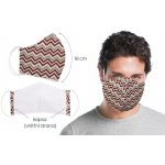 Bellatex rúško dvojvrstvové s vreckom pre Nanofilter 1234/113 chevron vínový XL bavlněná návod a manuál