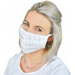 EMI rúško dvojvrstvové textilné biele so šnúrkami návod a manuál