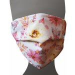 ND rúško letné jednovrstvové Kvety žlto-ružové návod a manuál