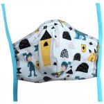 Breberky rúško pre děti 7-12 let Šedá, Rytíř návod a manuál