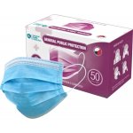 GPP rúško trojvrstvové jednorazové na gumičky 1234/1177 bílá modrá UNI 50 ks návod a manuál