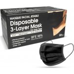 Jetable rúško jednorázové 3 vrstvové čierne 100 ks návod a manuál