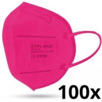 IMobily Media Sanex respirátor FFP2 NR / KN95 tmavo ružová 100 ks návod a manuál
