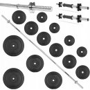 Be-Active Nakladacia činka s rovným hriadeľou 60 kg návod a manuál