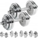 MOVIT 33170 Set jednoručných chrómovaných činiek 2 x 15 kg návod a manuál